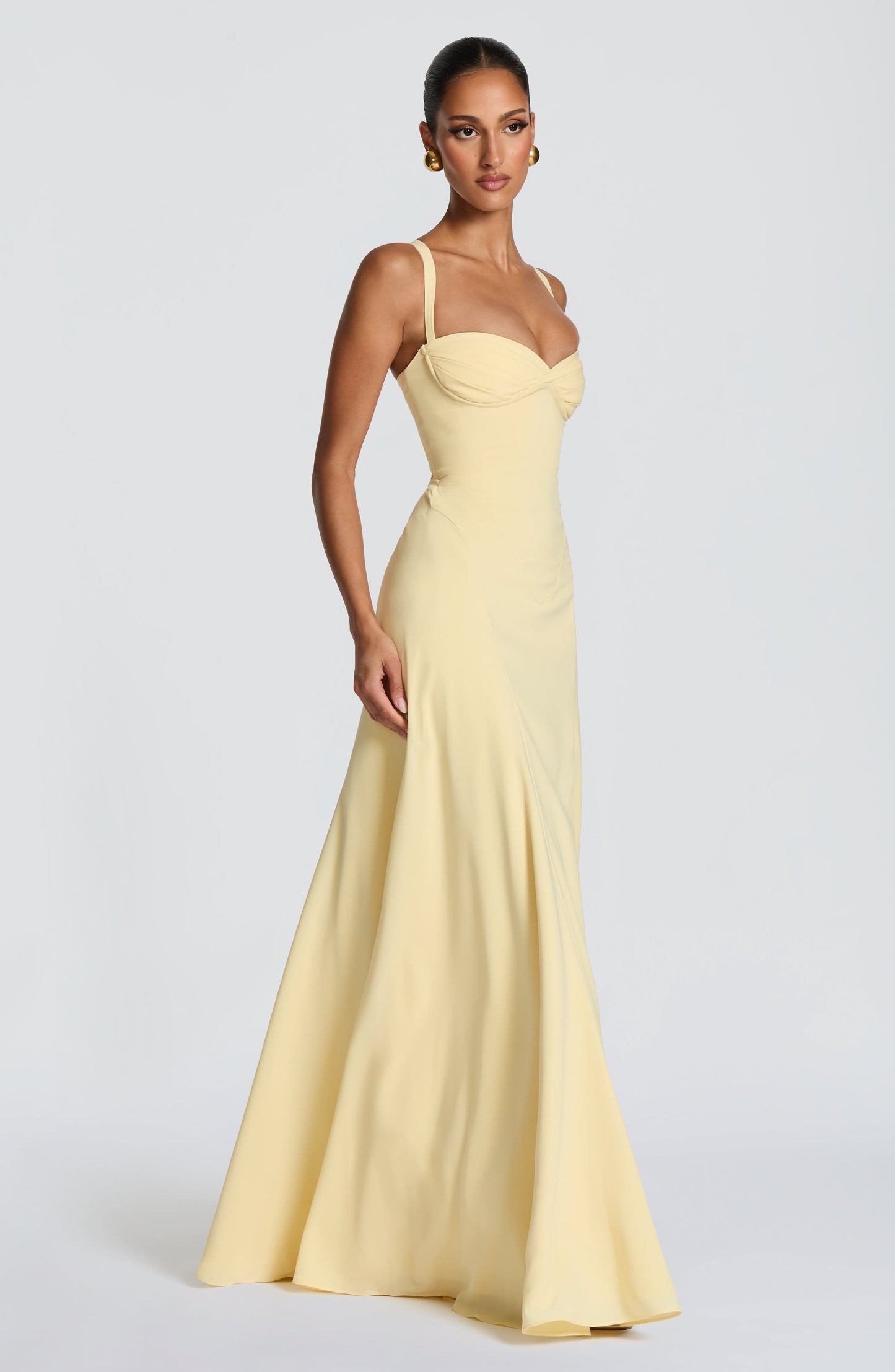 Chloe Lemon Maxi Summer Dress