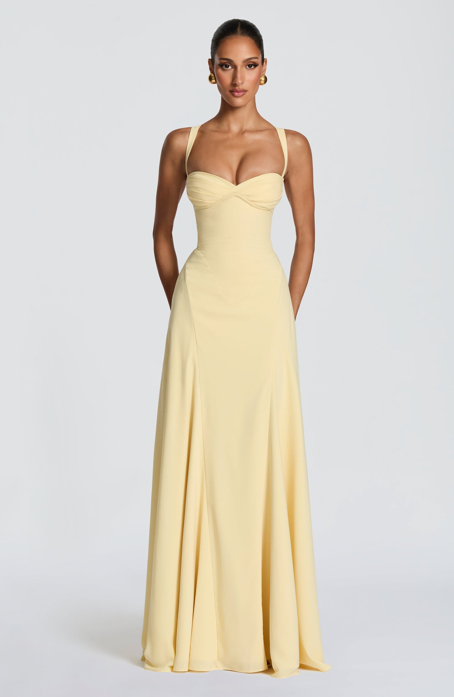 Chloe Lemon Maxi Summer Dress