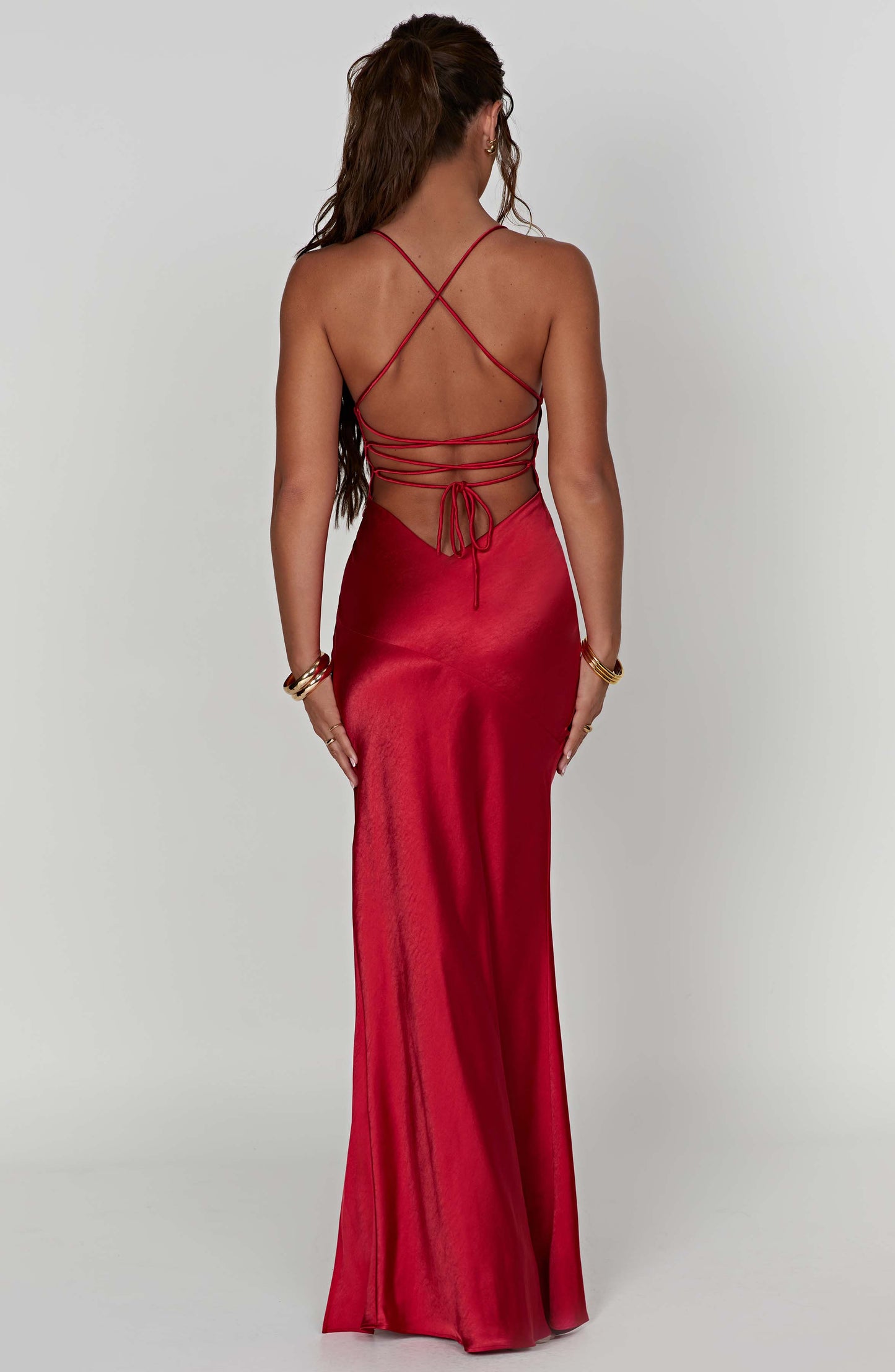 Isobel Red Maxi Dress in XS - image 7