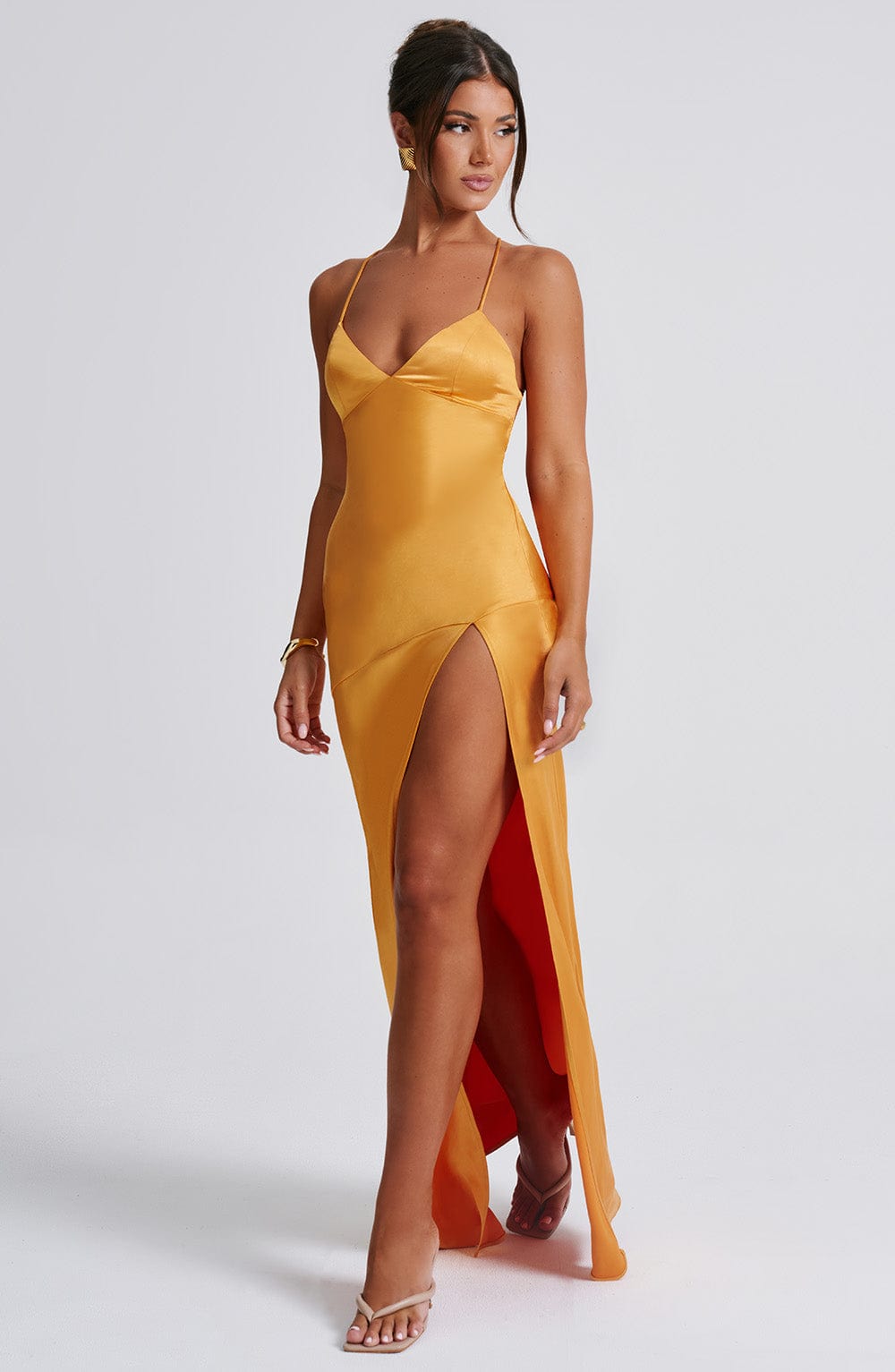 Isobel Tangerine Maxi Dress in XS - image 10