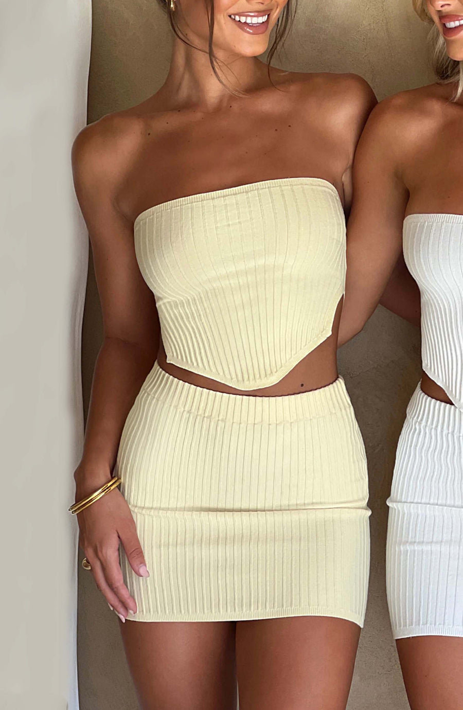 Sophia Lemon Mini Skirt for Summer