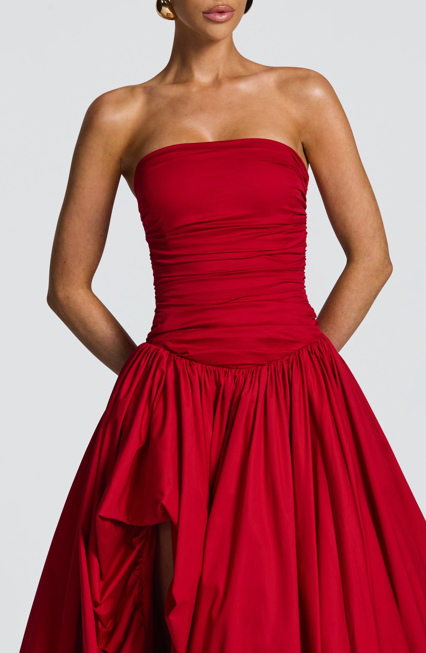 Sophia Red Maxi Summer Dress