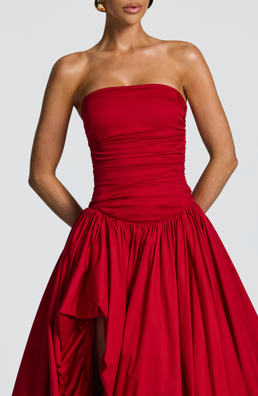 Sophia Red Maxi Summer Dress