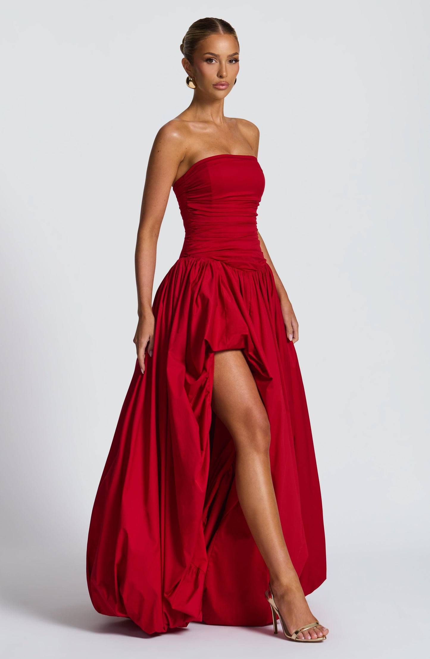 Sophia Red Maxi Summer Dress