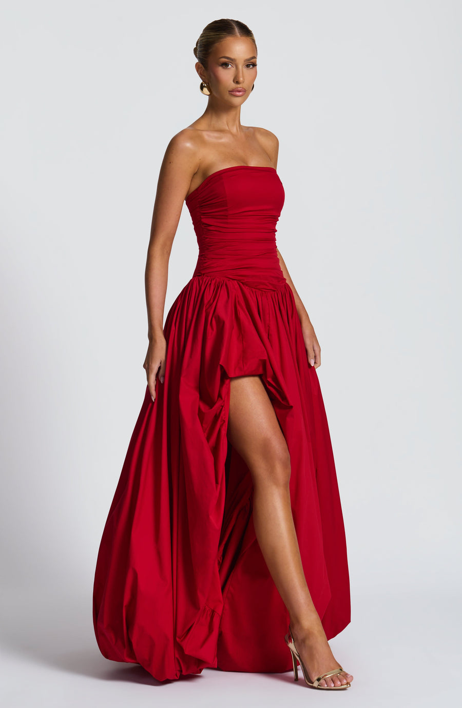 Sophia Red Maxi Summer Dress