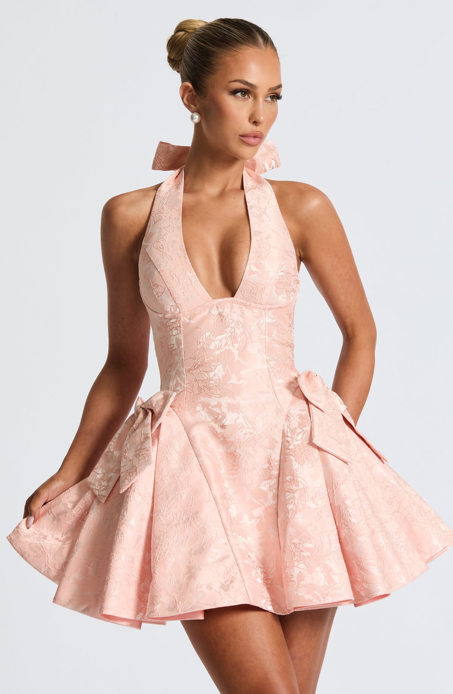 Lila Soft Peach Mini Sundress - Cute Summer Fashion