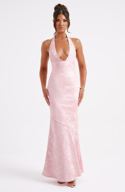 Lila Blush Maxi Summer Dress