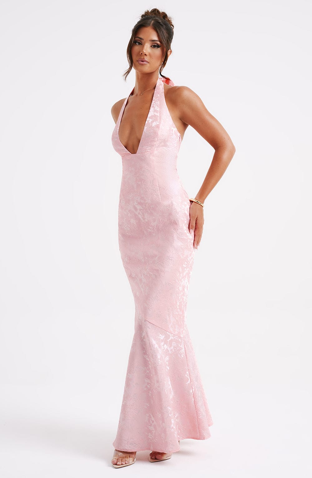 Lila Blush Maxi Summer Dress