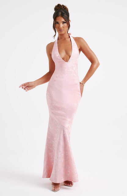 Lila Blush Maxi Summer Dress