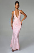 Lila Blush Maxi Summer Dress