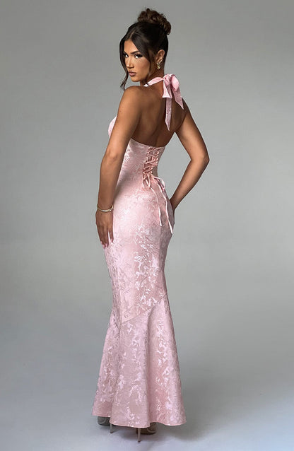 Lila Blush Maxi Summer Dress