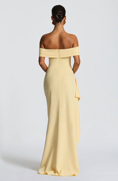 Lila Lemon Maxi Summer Dress