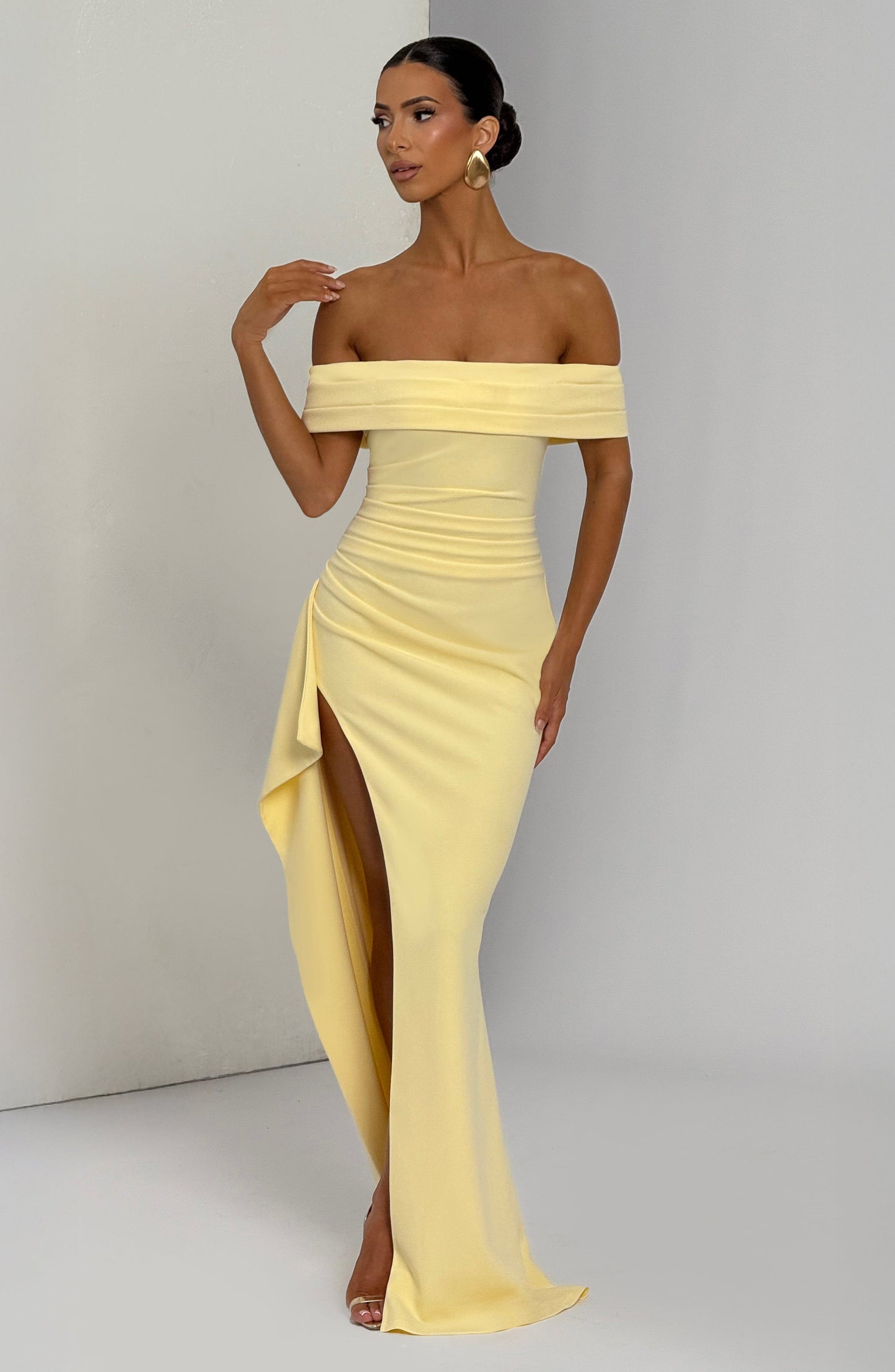 Lila Lemon Maxi Summer Dress