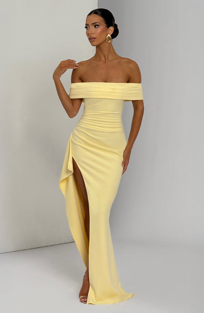 Lila Lemon Maxi Summer Dress