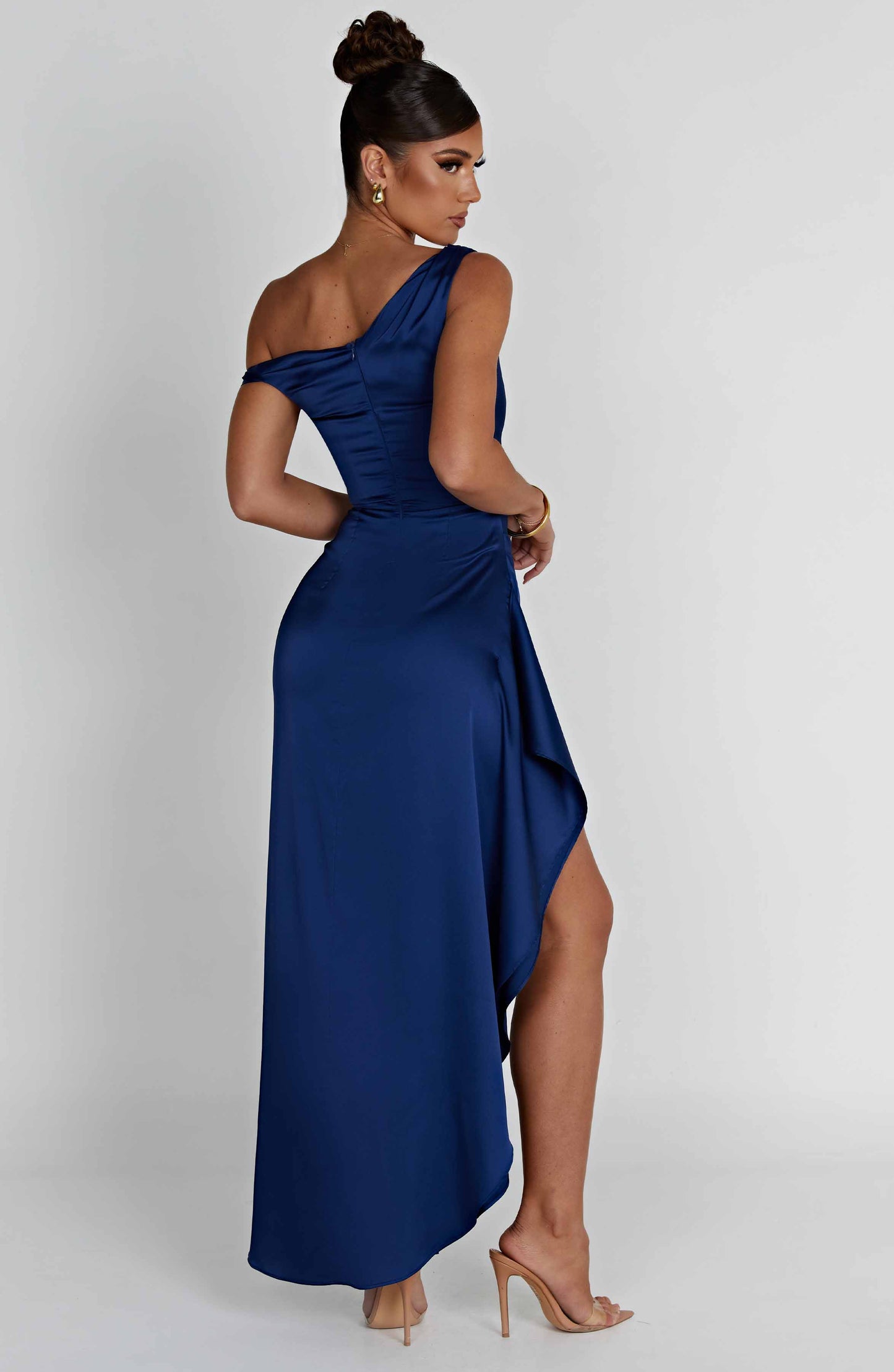 Juliene Navy Maxi Dress in XS - detail view