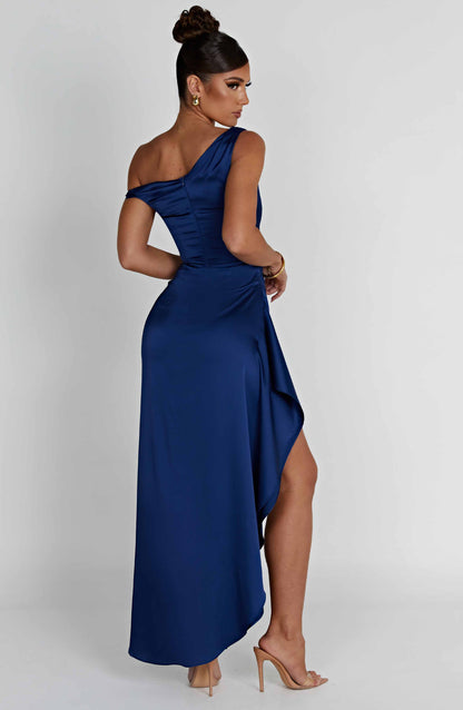Juliene Navy Maxi Dress in XS - detail view