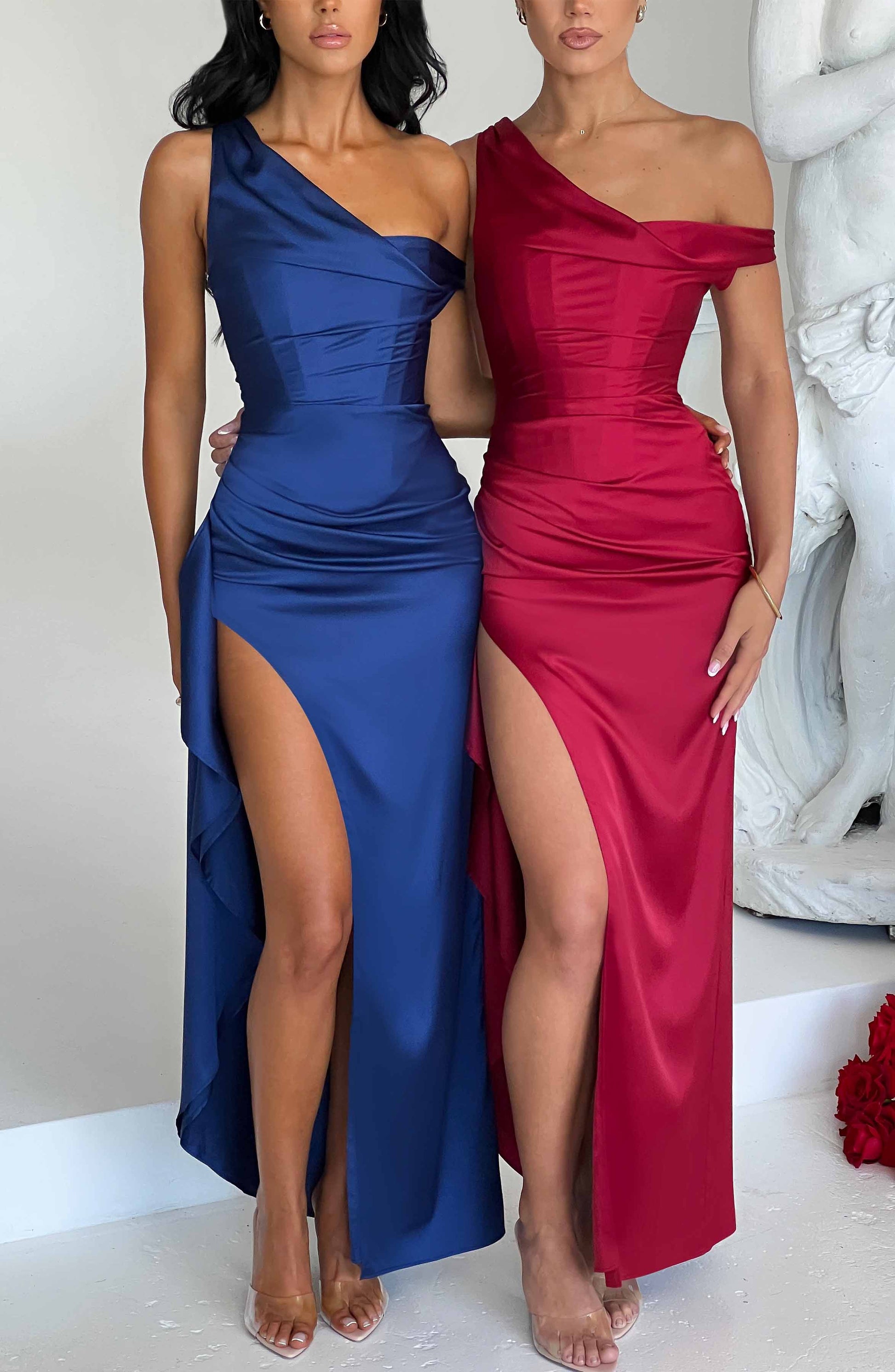 Juliene Wine Colored Maxi Dress in XS - image 12