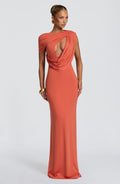 Sienna Maxi Summer Dress in Burnt Orange