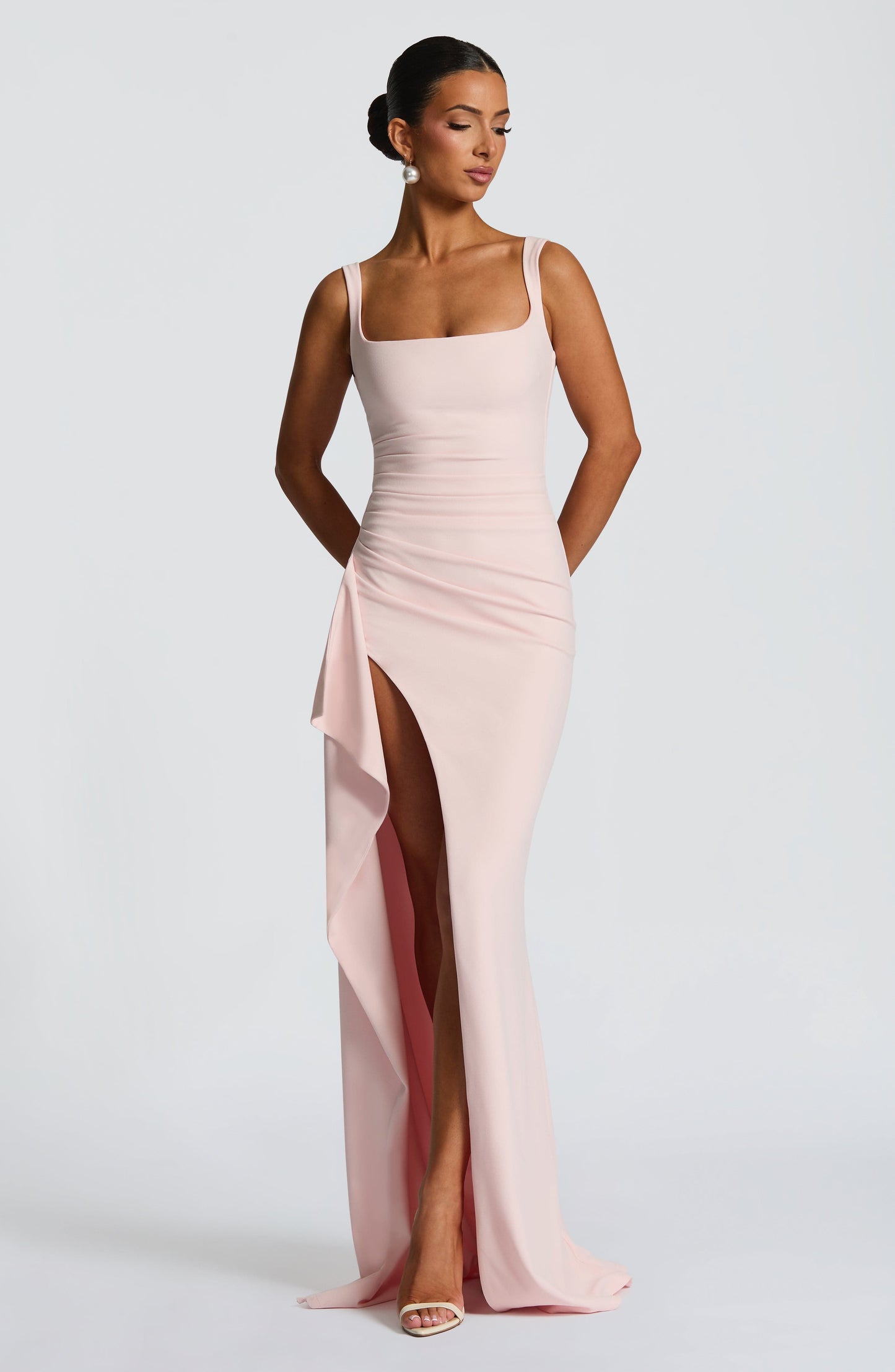 Sophia Blush Maxi Summer Dress