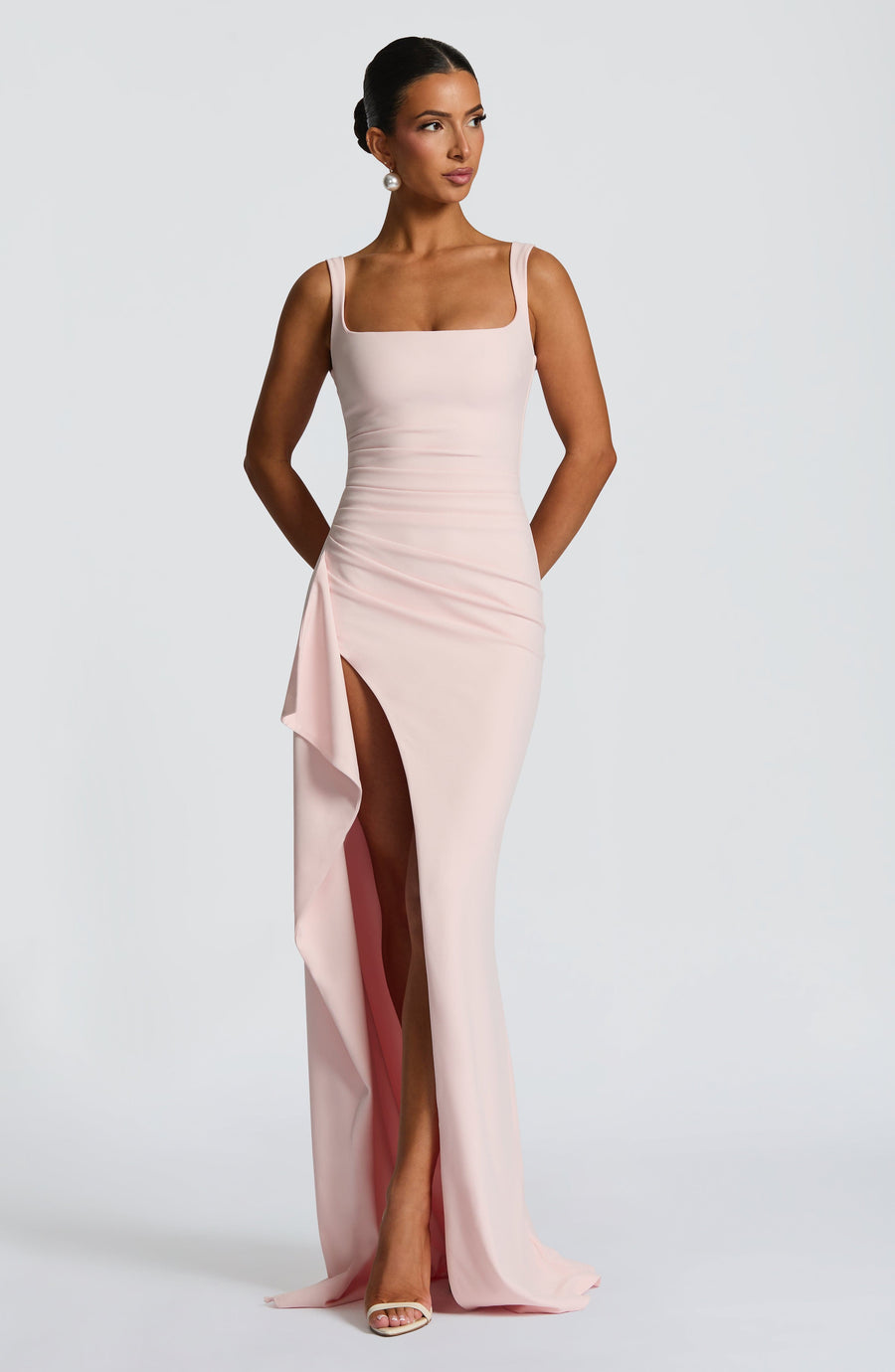 Sophia Blush Maxi Summer Dress