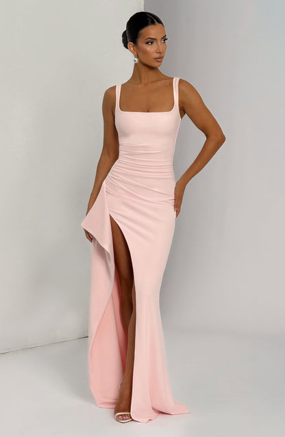 Sophia Blush Maxi Summer Dress