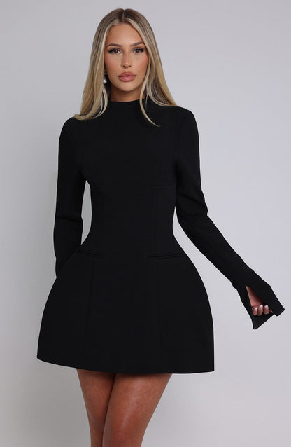 Kelly Black Mini Dress in XS - image 9