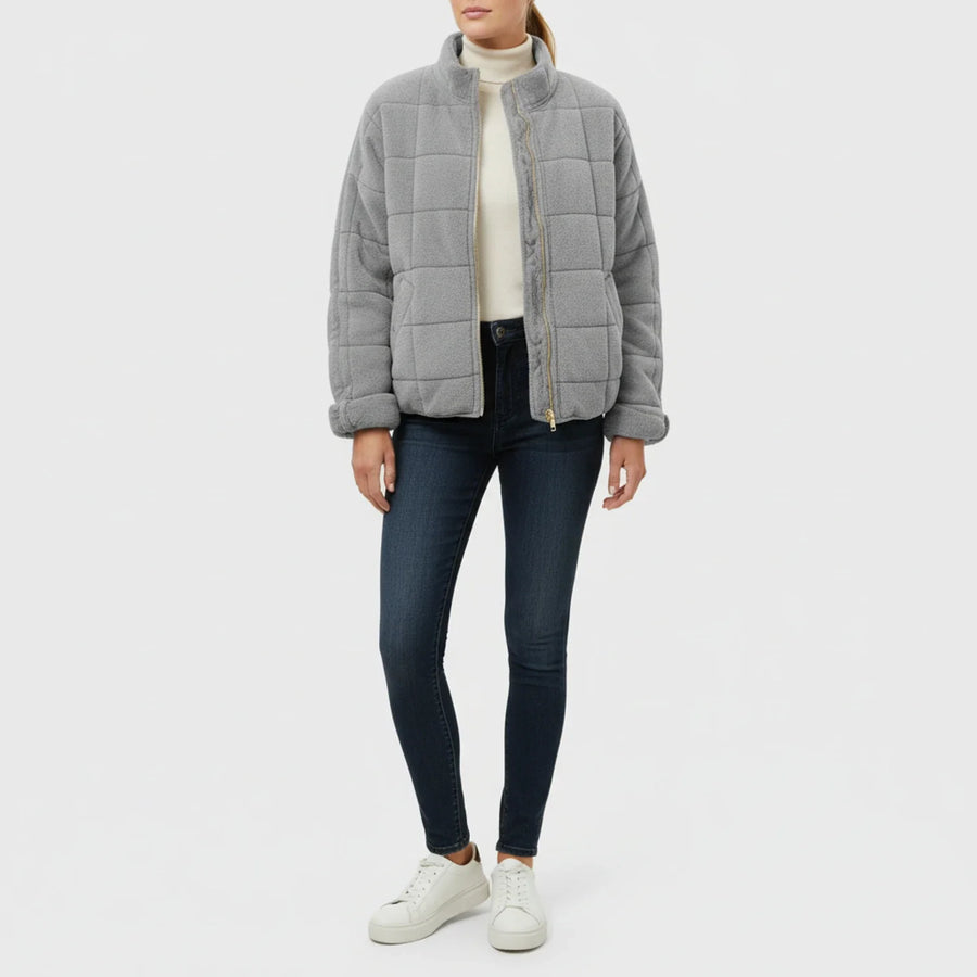 Luvrefashion | Ladies' Quilted Flight Jacket in Green - image 10