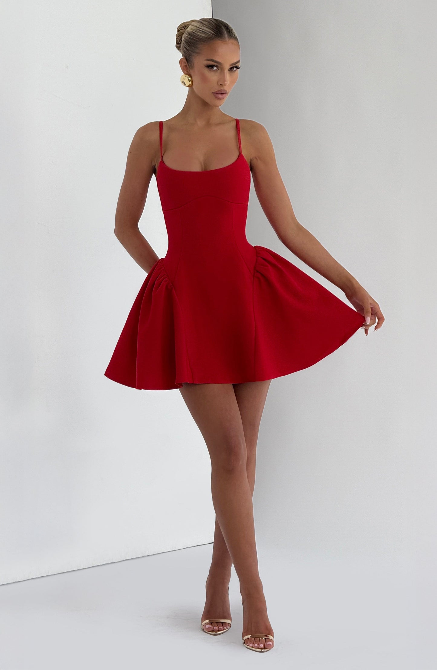 Sophie Red Mini Sundress - Cute Summer Dress