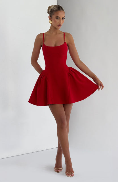 Sophie Red Mini Sundress - Cute Summer Dress