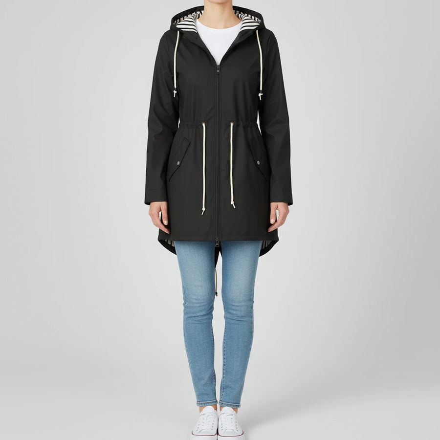 Luvrefashion | Anorak Jacket with Hood for in Black - front view