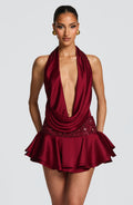 Sophia Burgundy Skort - Casual Summer Style