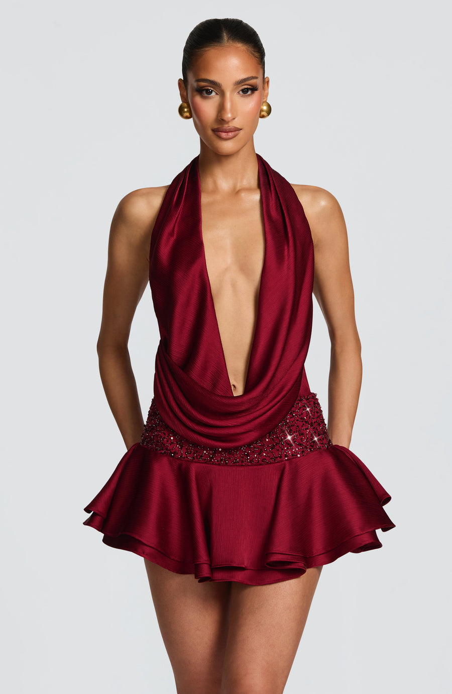 Sophia Burgundy Skort - Casual Summer Style