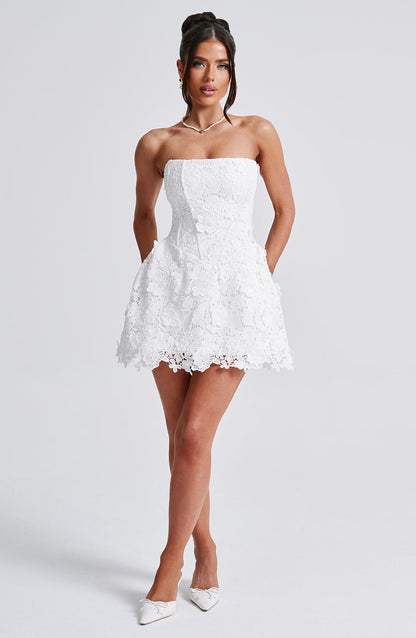 Chloe Ivory Mini Summer Dress