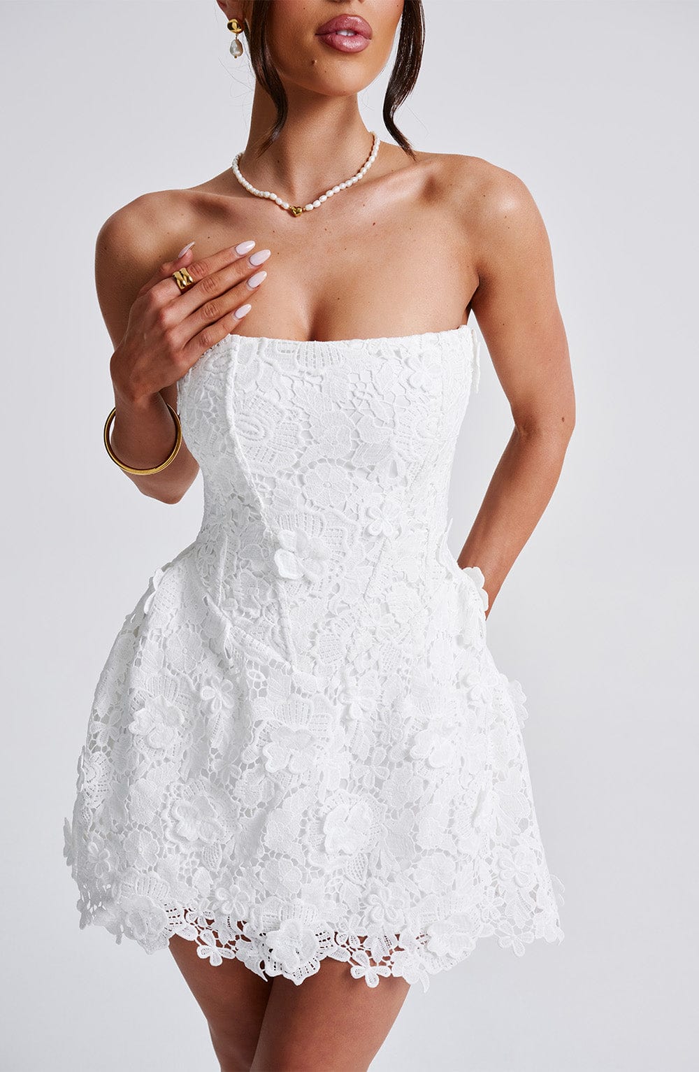 Chloe Ivory Mini Summer Dress