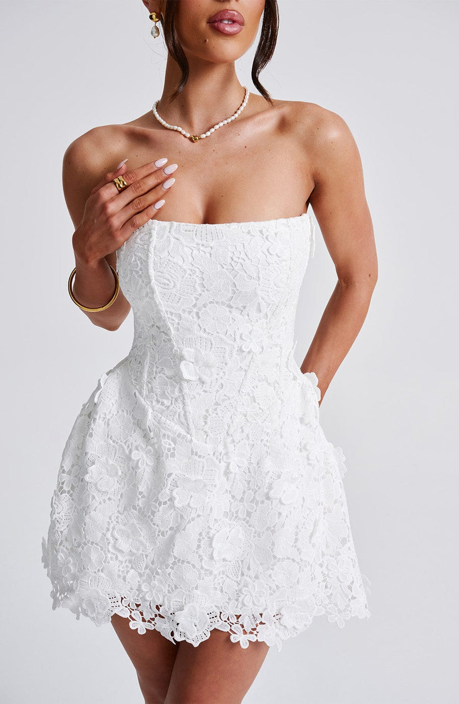 Chloe Ivory Mini Summer Dress