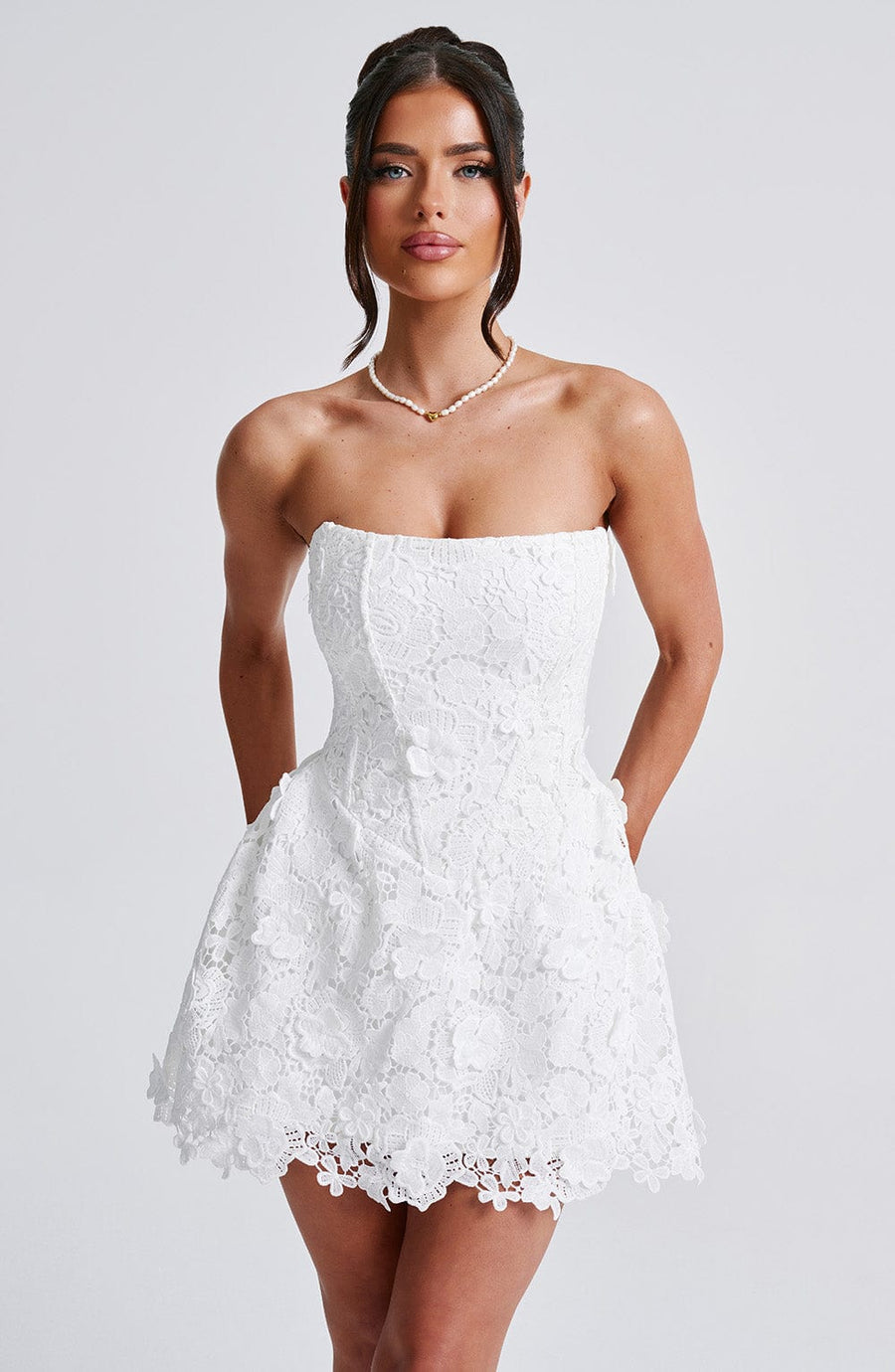 Chloe Ivory Mini Summer Dress