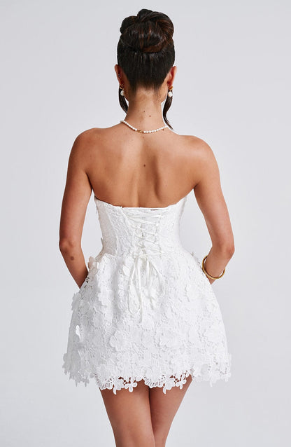 Chloe Ivory Mini Summer Dress