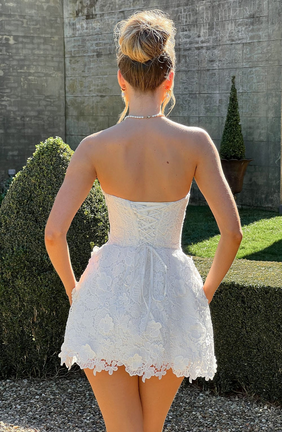 Chloe Ivory Mini Summer Dress