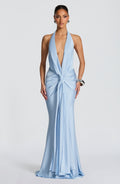 Sophia Maxi Summer Dress in Glacier Blue