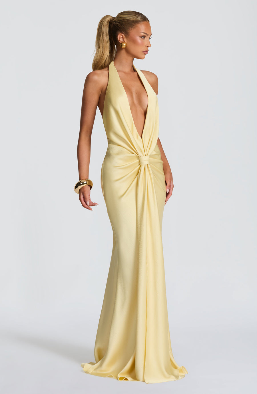Chloe Lemon Maxi Summer Dress