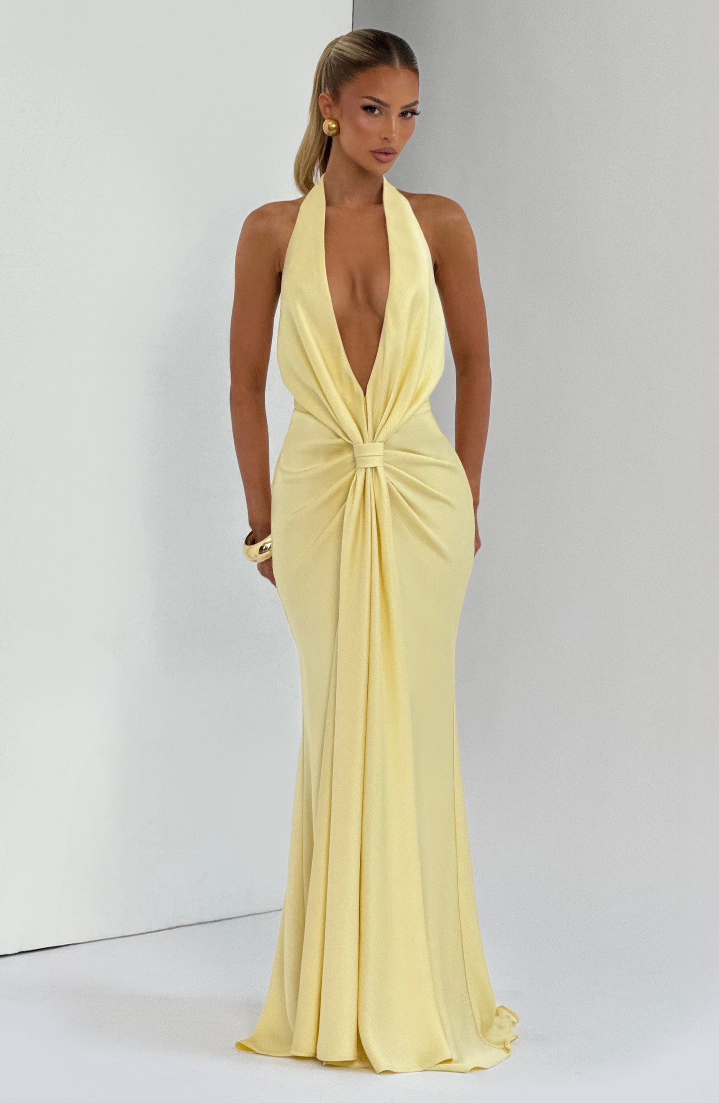Chloe Lemon Maxi Summer Dress