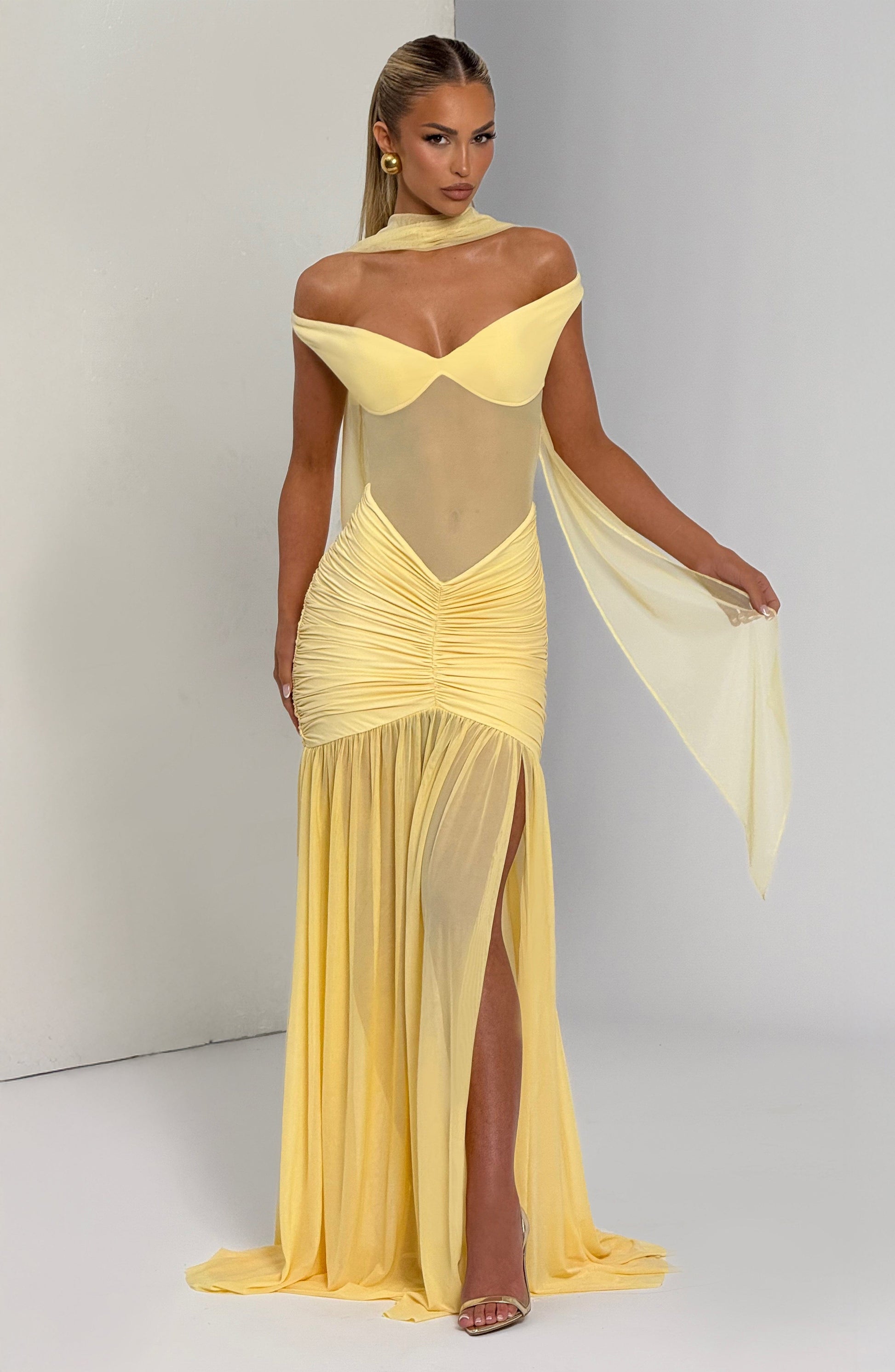 Luvrefashion | Alaia Lemon Maxi Dress in XS - image 7