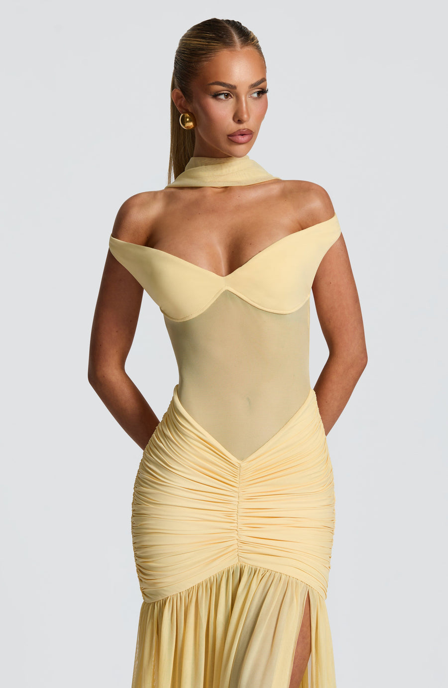 Luvrefashion | Alaia Lemon Maxi Dress in XS - image 8