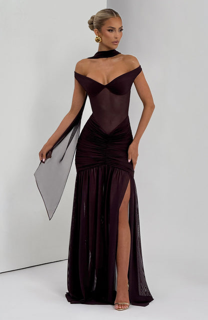 Luvrefashion | Alaia Plum Maxi Dress in XS - image 12