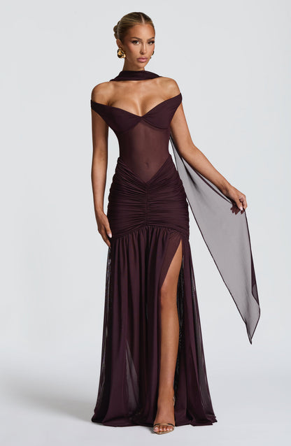 Luvrefashion | Alaia Plum Maxi Dress in XS - image 14