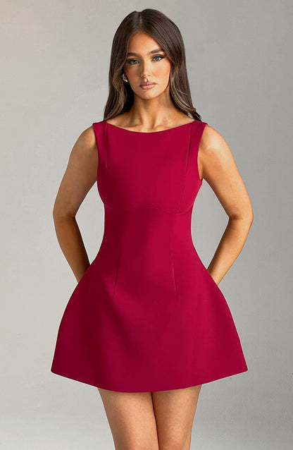 Luvrefashion | Alana Wine Colored Mini Dress in XS - image 7