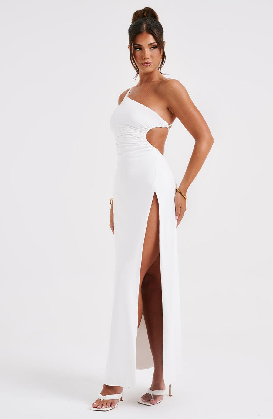 Luvrefashion | Alecia White Maxi Dress in XS - detail view