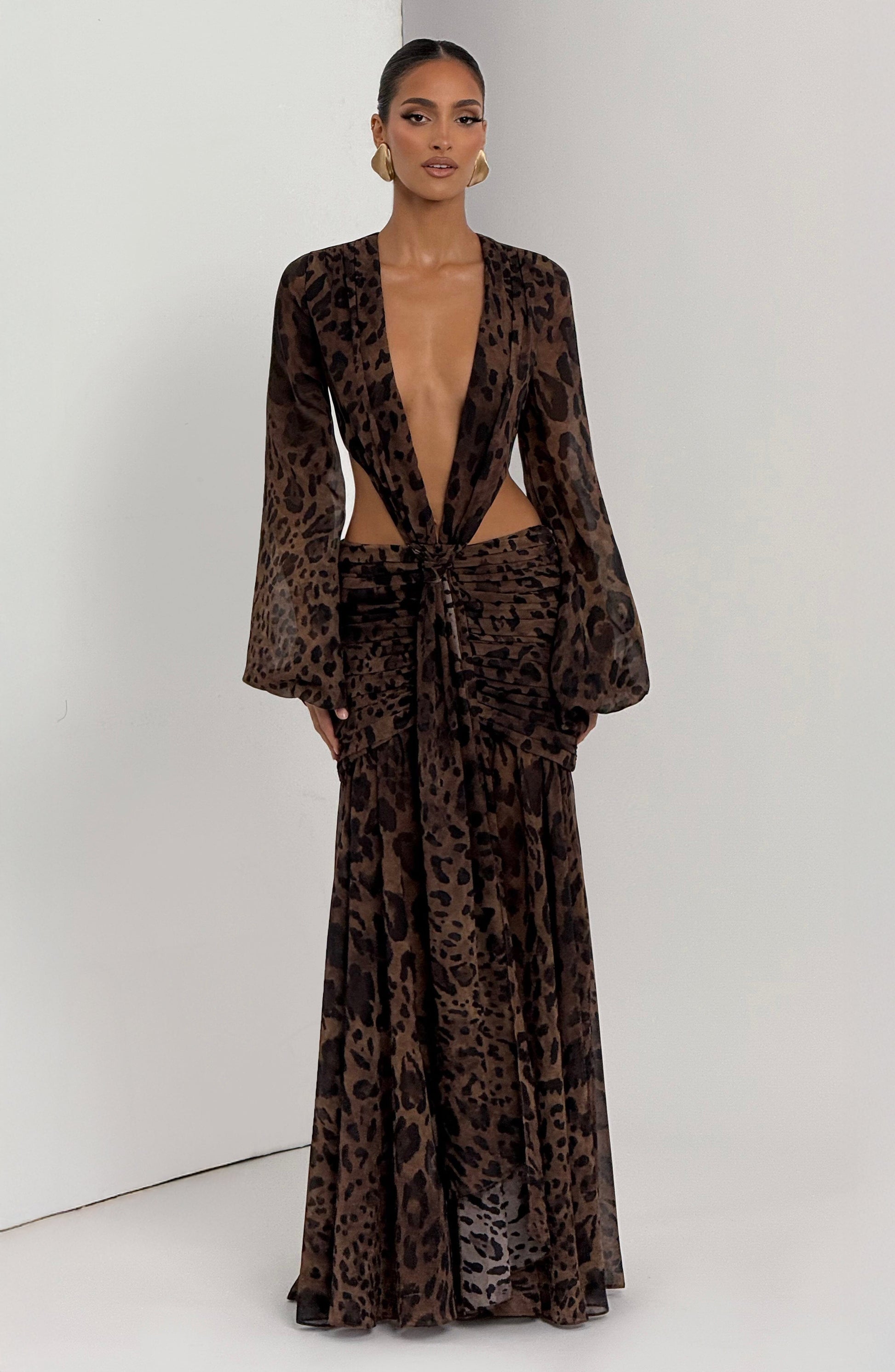 Luvrefashion | Andrina Leopard Print Maxi Dress in XS - image 10