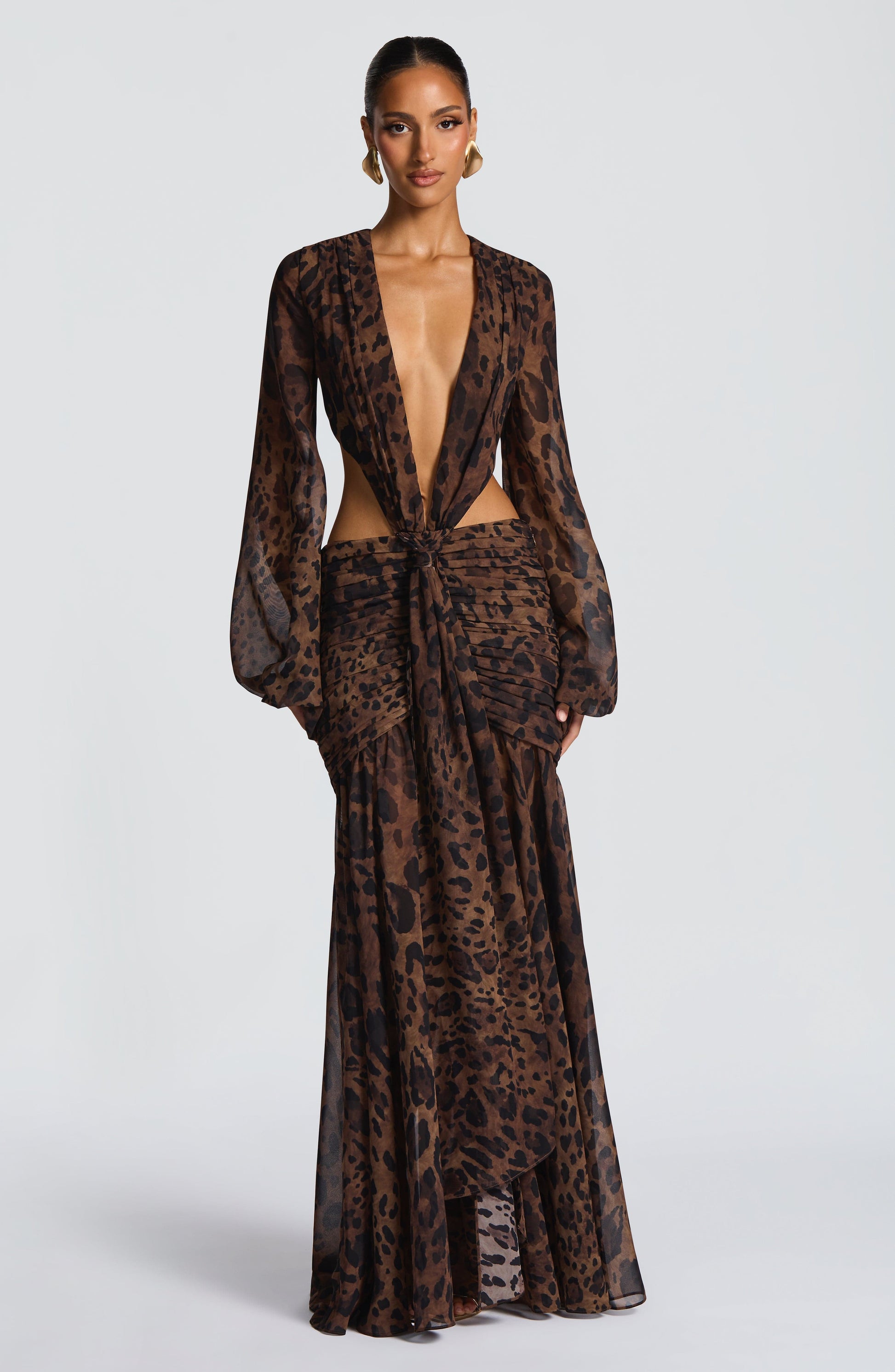 Luvrefashion | Andrina Leopard Print Maxi Dress in XS - image 12