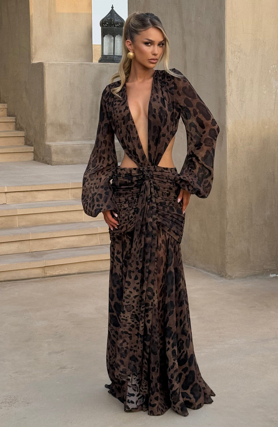 Luvrefashion | Andrina Leopard Print Maxi Dress in XS - image 7